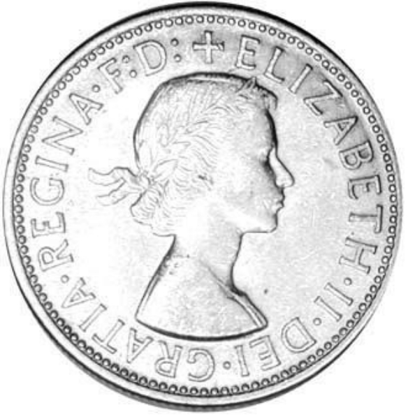 Australia, 1954 Florin Very Fine_obv