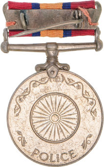 India, Independence Medal 1950 for the Police_rev