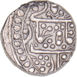 Indian Princely States, Alwar, Bani Singh (1815-57), Silver Rupee in the name of Mohammed Akbar II. About Extremely Fine_rev