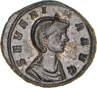 Severina, wife of Aurelian. Rome - A.D. 275. Billon Denarius. VENVS FELIX_obv