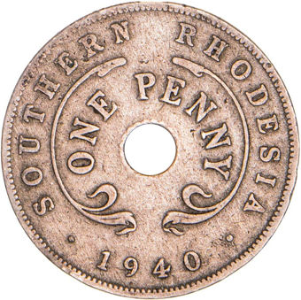 Southern Rhodesia_George VI_Penny_1940_Fine_rev