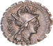 Roman Republic. 80 B.C. - C. Poblicius Q.f. Rome. AR Serratus Denarius_obv
