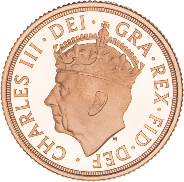 Charles III 2023 Gold Sovereign Proof_obv