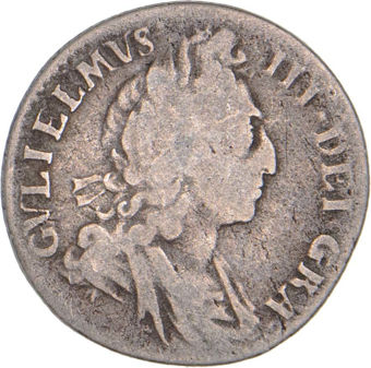 William III, Sixpence Very Good_obv