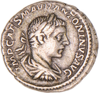 Elagabalus Denarius About Very Fine_obv