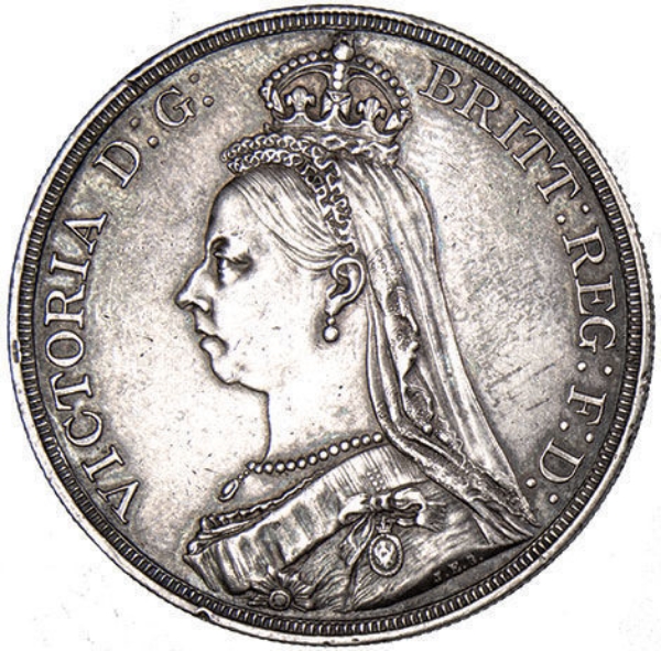 Victoria 1887 Jubille Head Crown Unc_obv