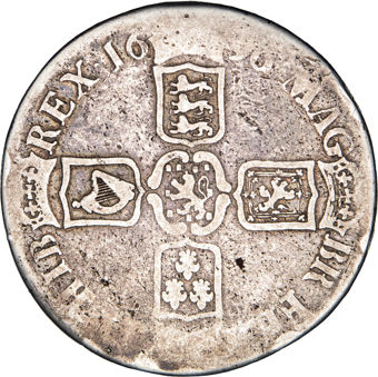 William III Silver Crown (1695-1701) Fine_rev