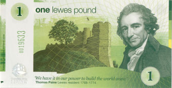 Lewes £1 2009 Unc