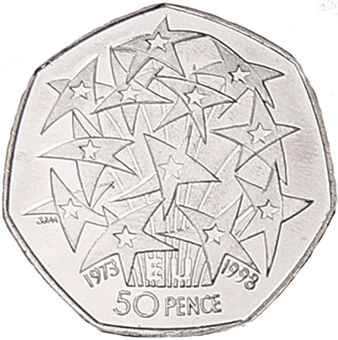 1998 50p 25th Anniversary of Joining the EU Unc_rev