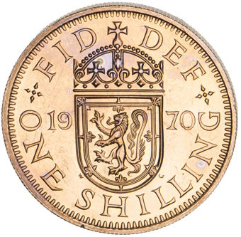 1970 Scottish Shilling Proof