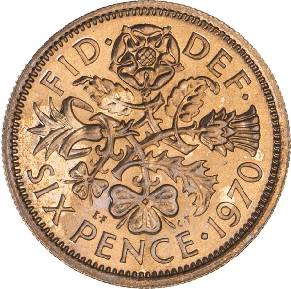 1970 Sixpence Proof_obv