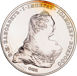 Russia, Elizabeth Petrovna 1741 Accession Rouble Piedfort Silver Proof Patina_obv