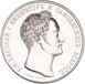 Russia, Nicholas I 1825 Accession Rouble Piedfort Silver Proof Patina_obv