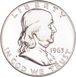 1963 Benjamin Franklin US Half Dollar Silver Proof _obv
