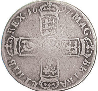 William III Shilling Very Good_rev