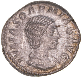 Julia Soaemias. Mother Of Elagabalus.AR Denarius, Rome AD 220-2_obv