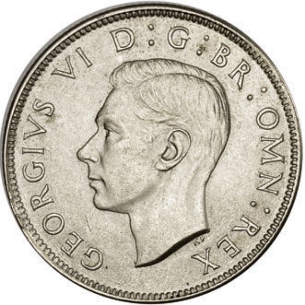 George VI, 1945 Florin Choice Unc_obv