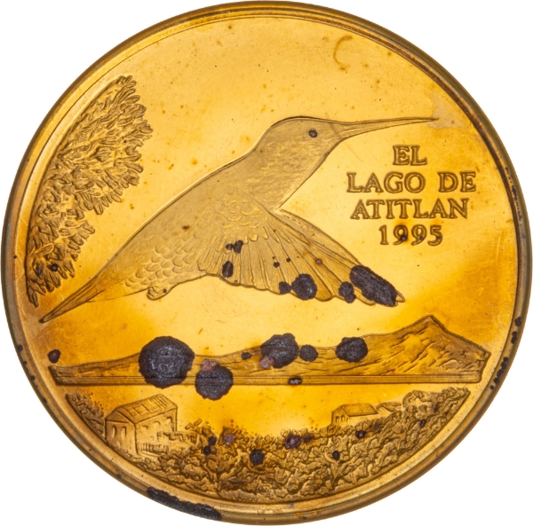 Guatemala, 1 Quetzal Proof with Spotting_obv