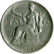 Italy, 1 Lira 1920s Very Fine_obv