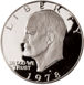 Eisenhower Dollar Silver Proof in Snap-lock case_obv