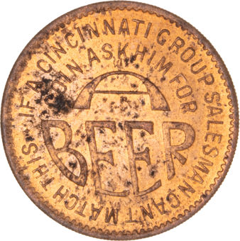 United States of America, Olympia Beer Token_rev