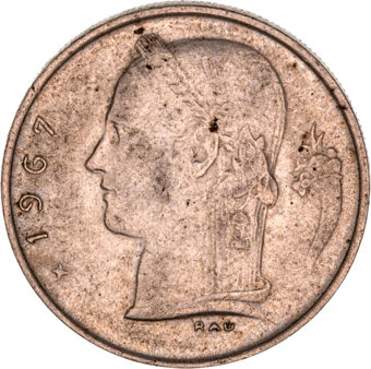 Belgium_1_Franc_1967_obv