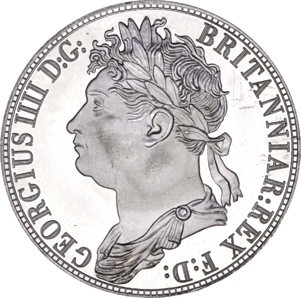 Ireland, George IV, Patina Pewter 1820 Proof_obv