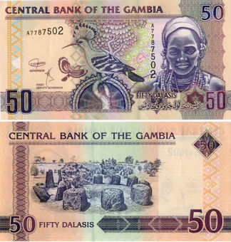 Gambia 50 dalasis nd (2006) P28 Unc