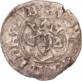 Edward II, Penny (Long Cross) Class 15, Durham Mint (1307-1327) c.1319/20-1321