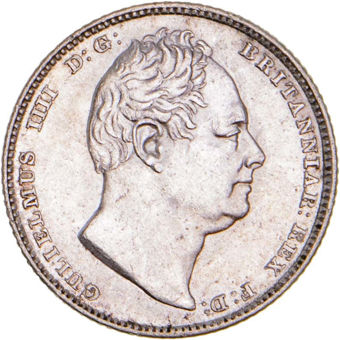 William IV, 1831 Sixpence Brilliant Unc_obv