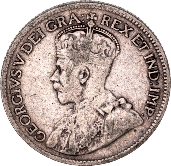 Cyprus_George V_9_piastres_1919_Fine_obv
