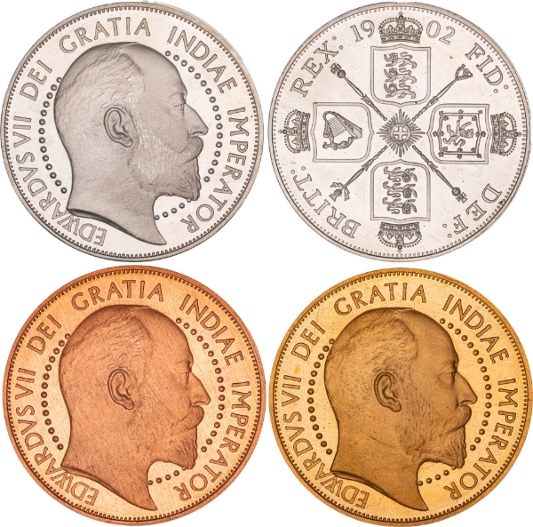 Edward VII_3_Double_Florins_in_Presentation_Case_Patina_Patern_Proof