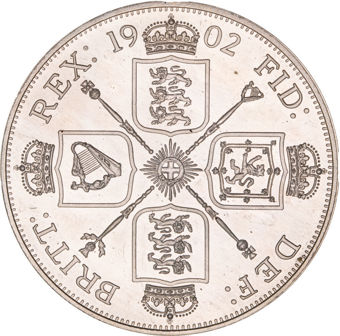 Edward VII_Double_Florin_Silver_rev