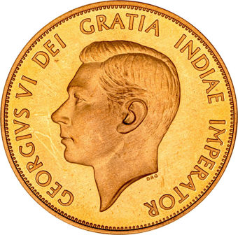 George_VI_Double_Florin_Goldine_Patina_Patern_Proof_rev