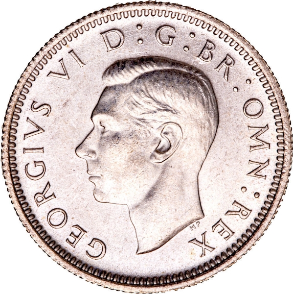 George VI_Sixpence_1946_Unc_obv