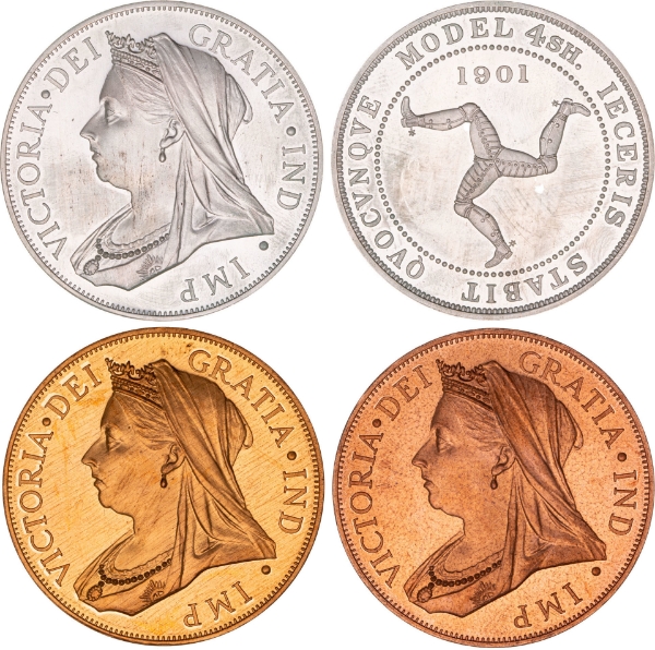 IOM_Victoria_3_Double_Florins_in_Presentation_Case_Patina_Patern_Proof