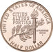 United_States_1992 Olympic Gymnast 50 cents Brilliant Unc