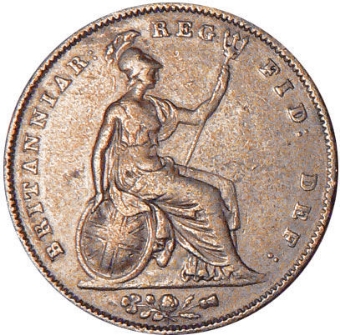 Victoria Young Head Penny Copper Very Good_rev