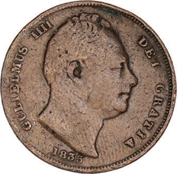 William IV_Halfpenny_Very_Good_obv