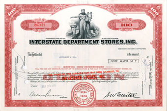 USA Share Certificate Interstate Department Stores Inc_obv
