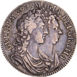 William & Mary, Halfcrown (First shield, Caul frosted with pearls) 1689 Very Fine or better_obv