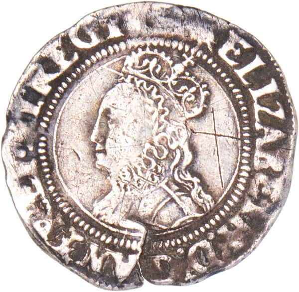 Elizabeth I, Groat (2nd Issue) Mm Martlet Very Fine_obv
