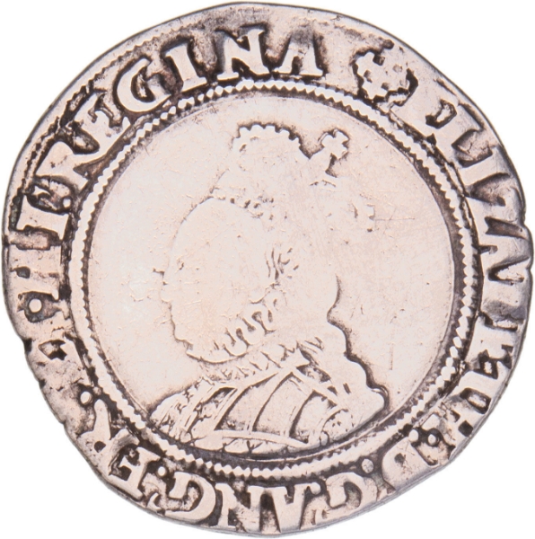 Elizabeth I, Shilling (2nd Issue) 1560-61, mm Cross Crosslet Fine-Very Fine_obv