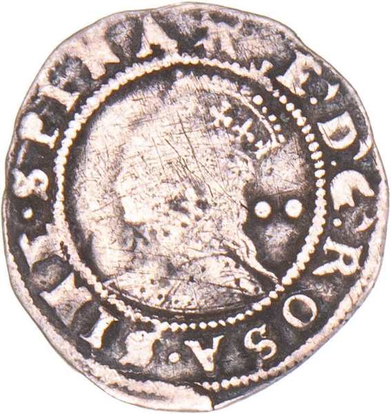Elizabeth I, Halfgroat (6th Issue 1582-1600) Mm A Fine/About Very Fine_obv