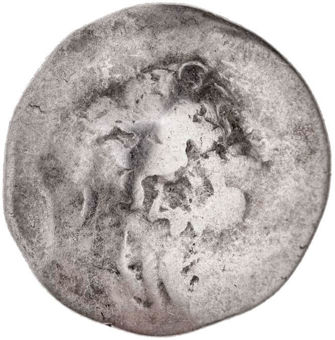 Celtic Danube Silver Tetradrachm Imitating Alexander III (the Great) 3rd-2nd Century B.C._obv