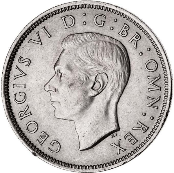 George VI 1950 Florin About Unc_obv