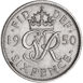 George VI, Sixpence 1950 Unc_rev