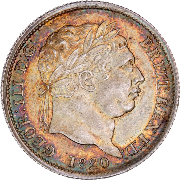 George III 1820 Shilling Unc_obv