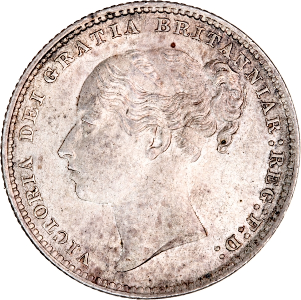 Victoria, 1885 Young Head Shilling Unc_obv