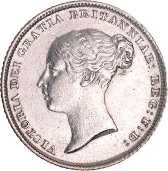 Victoria, 1844 Sixpence Good Extremely Fine_obv